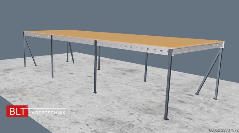 Skladovací plošina 5x15m Lagerbühne , Belastung : 500kg/qm Unterkante: 3m ,ca. 75qm , Systembühne