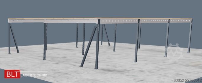 Tároló platform 10x15m Lagerbühne , Belastung : 500kg/qm Unterkante: 3,0m , ca. 150qm Systembühne