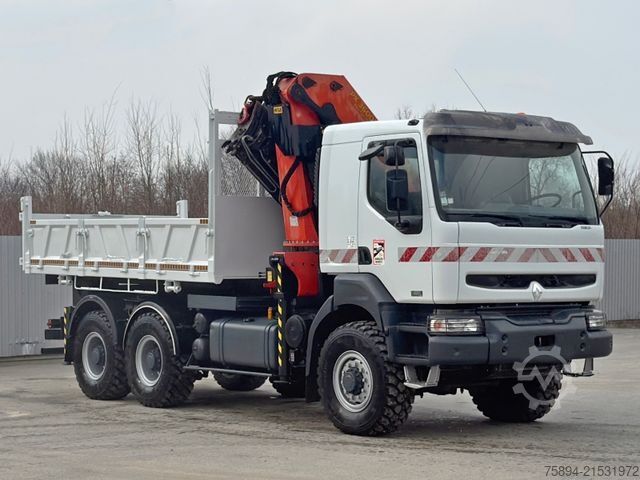 Truck mounted crane RENAULT KERAX 420 DCI* PK 36002/FUNK * 6x6 * TOPZUSTAND