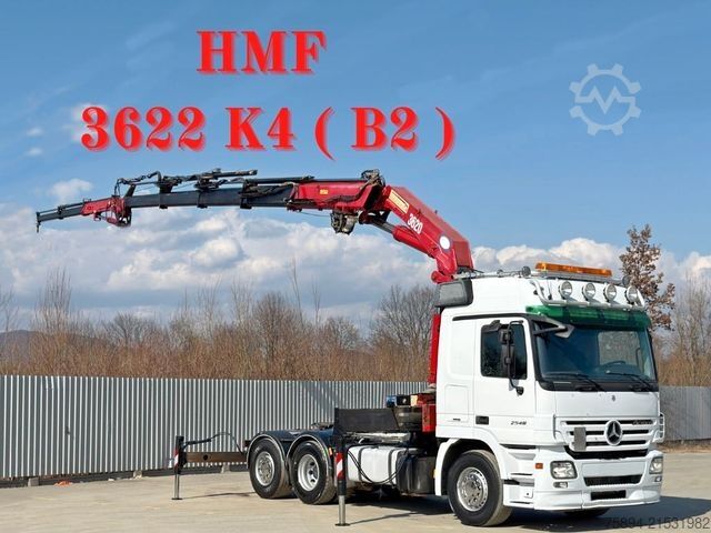 Standardní tahač MERCEDES-BENZ ACTROS 2548* Sattelzugmaschine* HMF 3622 K4/FUNK
