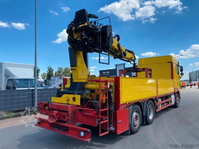 Autolaadkraan DAF XF 530 FAN 6X2 Baustoffpritsche mit HYVA HC213E3