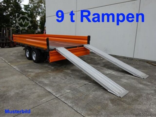 Remorque à benne basculante Möslein TTD 11 Weiß  neuer Tandem 3- Seitenkipper Tieflader-- Neufahrzeug --