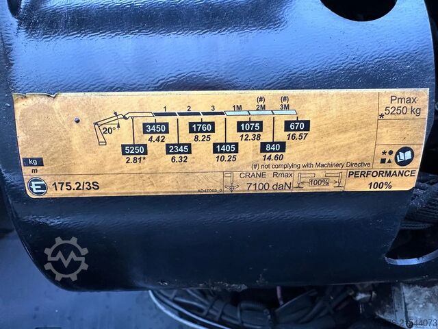 Camion-benne avec grue Mercedes-Benz Arocs 3243 8x4 Tridem Kipper/Kraan Euro 6