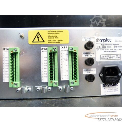 Komponent  systec P/N 8292 EC 3 Dreiachssystem    !