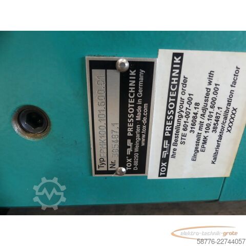 Componente  Tox Pressotechnik STE 601-007-001 / EPMK 100.101.600.001 Spindelhub