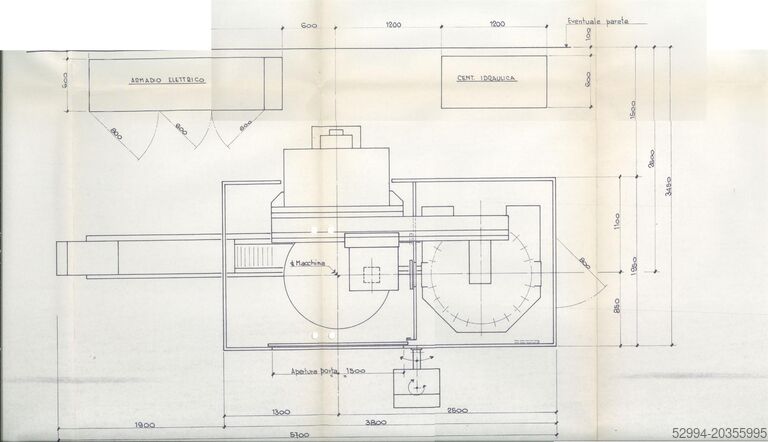 Tours verticaux conventionnels et CNC Mario Carnaghi TGF 5 1300 - Ø1400 mm CNC