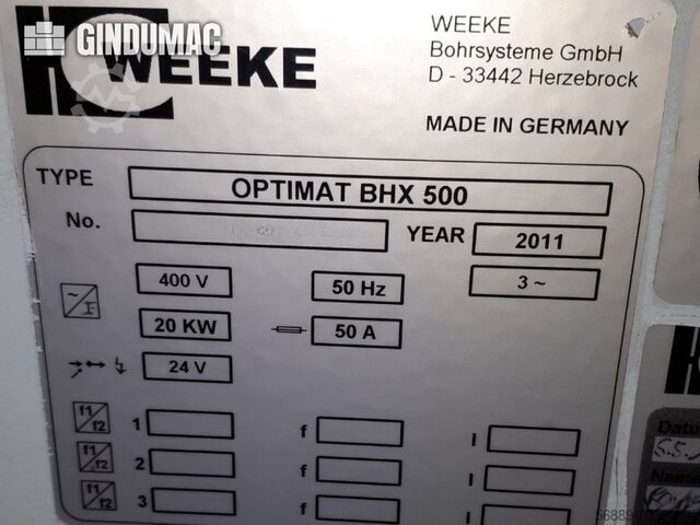 Centre d'usinage CNC HOMAG WEEKE OPTIMAT BHX 500