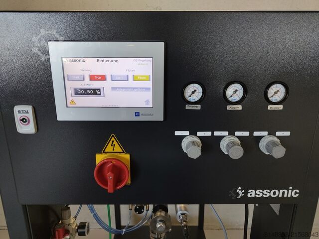 Compact zeefmachine voor metaalpoeder Assonic CSM-500 SPC