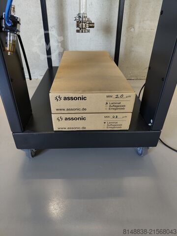 Compact zeefmachine voor metaalpoeder Assonic CSM-500 SPC