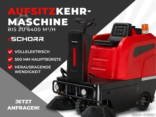 Fejemaskine SCHORR Aufsitzkehrmaschine RR80KM 80 Liter Kehr