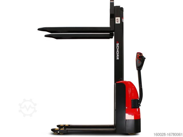 Hoogheffende truck SCHORR Hochhubwagen 1200KG Monomast Freihub