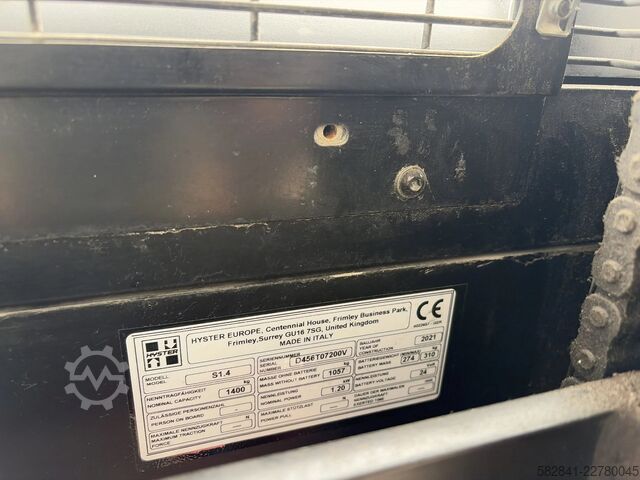 Elektrische palletstapelaar met dissel HYSTER S1.4