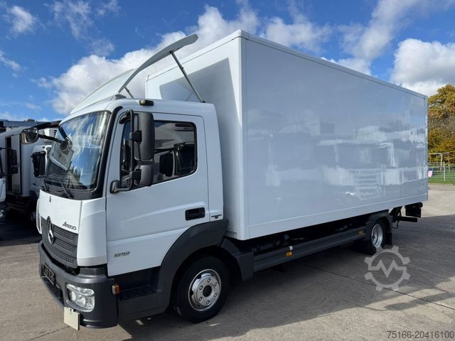 Box van MERCEDES-BENZ ATEGO 818 L Koffer 6,10 m LBW 1 T*171 tkm*AHK