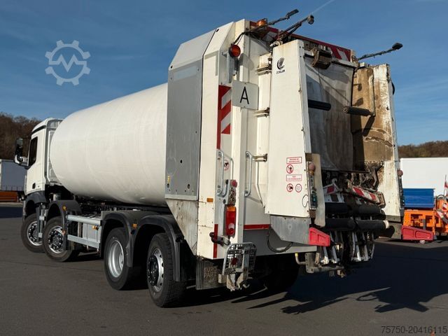 Vuilniswagen MERCEDES-BENZ Arocs 3236 8x2 Faun Rotopress 525 C Delta Lift