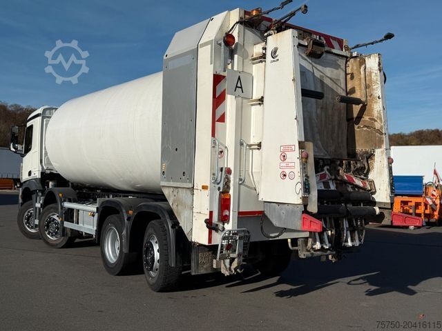 Vuilniswagen MERCEDES-BENZ Arocs 3236 8x2 Faun Rotopress 525 C Delta Lift