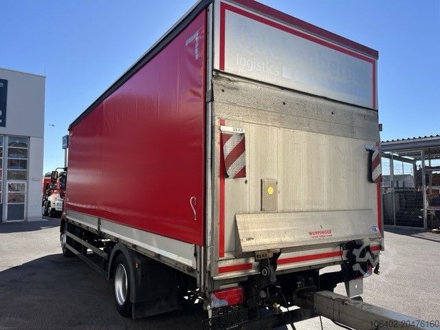 Flatbed truck with tarp MAN TGM 18.320 4x2 BL Durchladbar - mit Tandemhänger