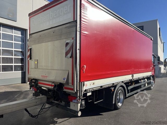 Flatbed truck with tarp MAN TGM 18.320 4x2 BL Durchladbar - mit Tandemhänger