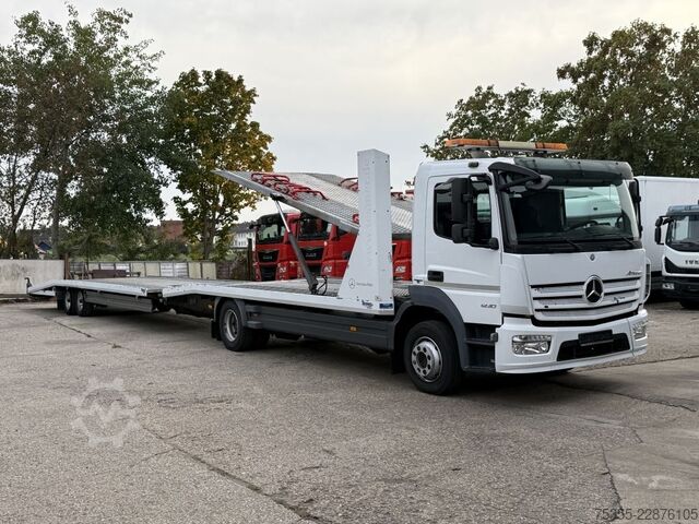 Car carrier trailer Techau 9m Luftfederung Strom Durchladefunktion