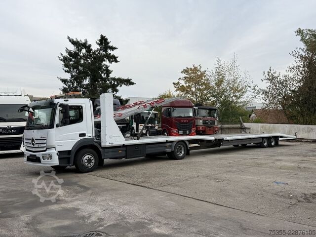 Car carrier trailer Techau 9m Luftfederung Strom Durchladefunktion