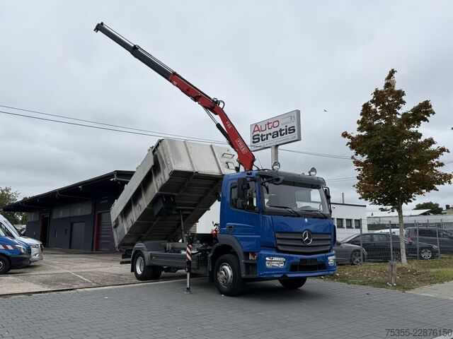 Cattle truck MERCEDES-BENZ Atego 1524 Kadaver FASSI Kran Kipphydr. Klima