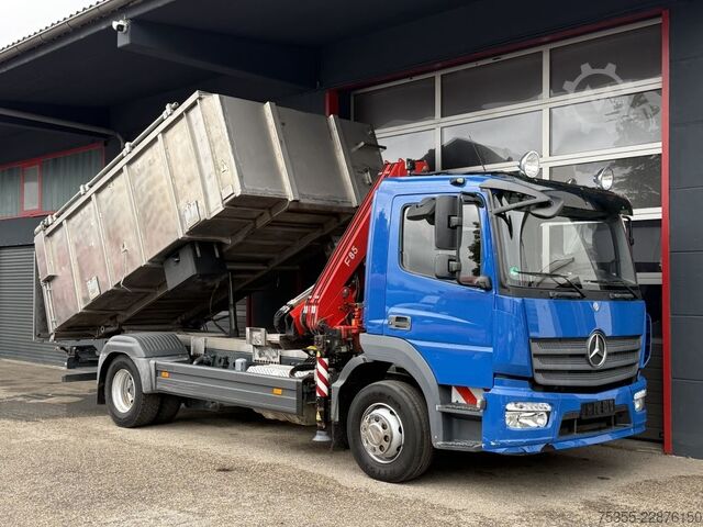 Cattle truck MERCEDES-BENZ Atego 1524 Kadaver FASSI Kran Kipphydr. Klima