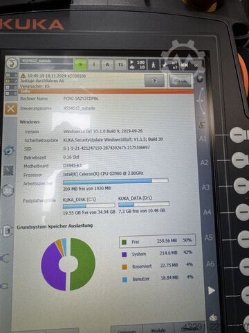  KUKA KR10 R1100-2 / SEL KRC4