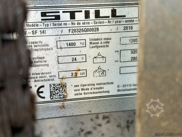 VS-23139 Elektrische triplex stapelaar Still STILL EXV SF 14i