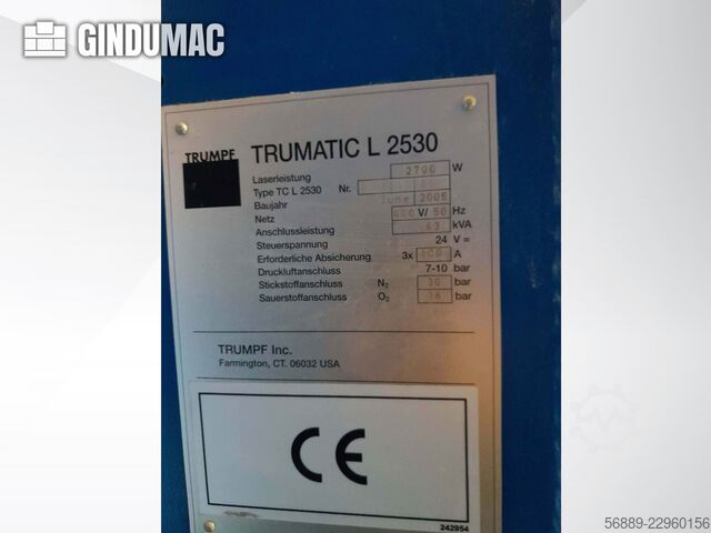 TRUMPF TRUMATIC L 2530 Plus TRUMPF TRUMATIC L 2530 Plus