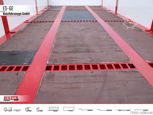 Remolque con plataforma de trabajo ES-GE Tandemanhänger - Containerverr.