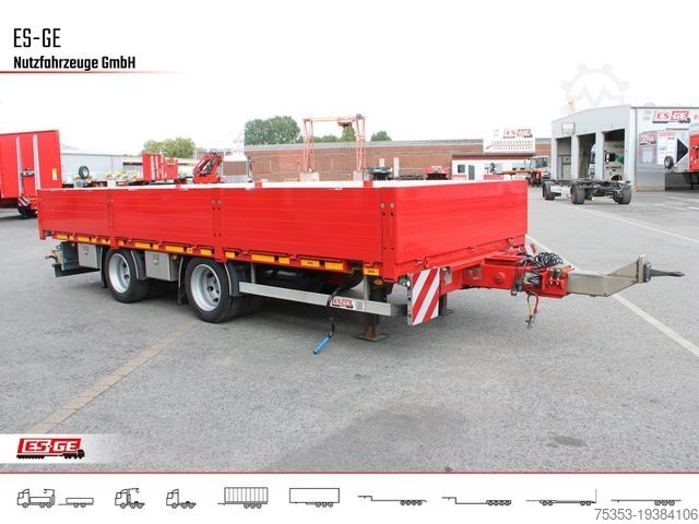 Remolque con plataforma de trabajo ES-GE Tandemanhänger - Containerverr.