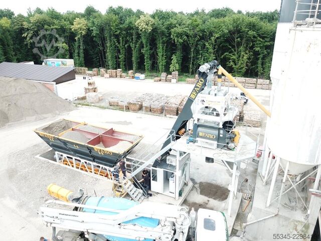  FABO Concrete Batching Plant 60 m3 Compact Concrete Batching Plant