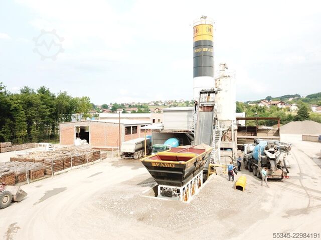  FABO Concrete Batching Plant 60 m3 Compact Concrete Batching Plant