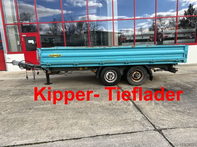 Tipper Humbaur HTK 10 50 24  Tandem Kipper- Tieflader