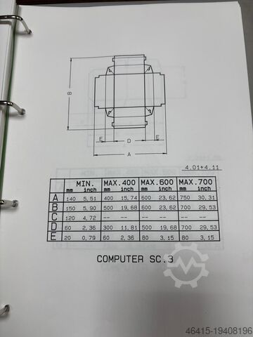 Sklejarka folderów VEGA 700 FOLDER GLUER