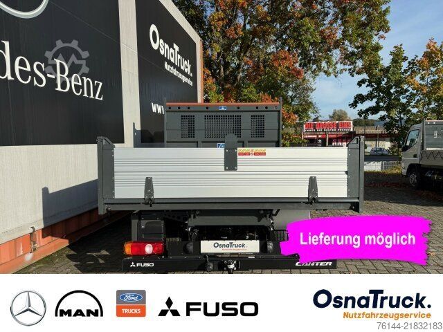 Tippbil skåpbil FUSO 3C15 Hinterkipper+Box Klima,AHK 3,5t,Diff.-Sp.
