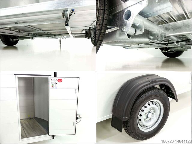 Bagagelabel Debon Kofferanhänger C400 164x315cm H:200cm 1,3t Alu, Polybug Tür schwarz