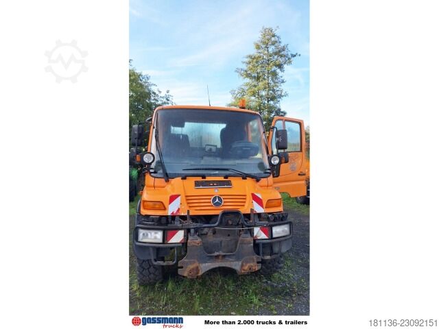 Speciális rendeltetésű teherautó Unimog U300 405/20 4x4, Frontzapfwelle, Kipper