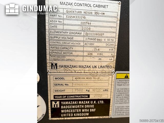 Horizontale draaimachine Mazak QT Nexus 350 II M
