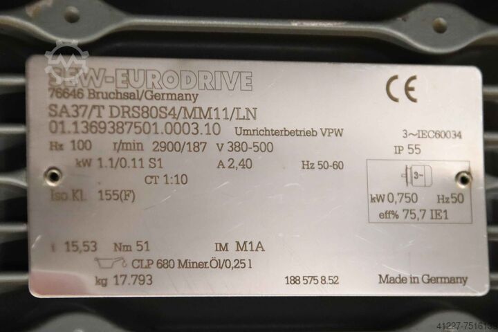Transportband frequentiegestuurd Transnorm 1100 13800 x 600 mm