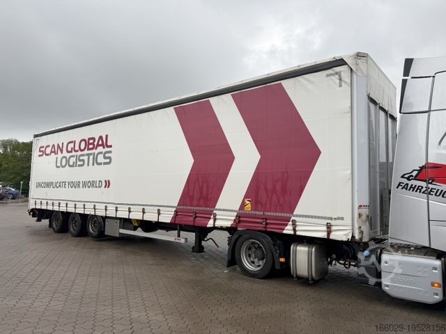 Otevřený návěs s plachtou Wiese Mega Schiebeplane mit Dhollandia Rampe 9t