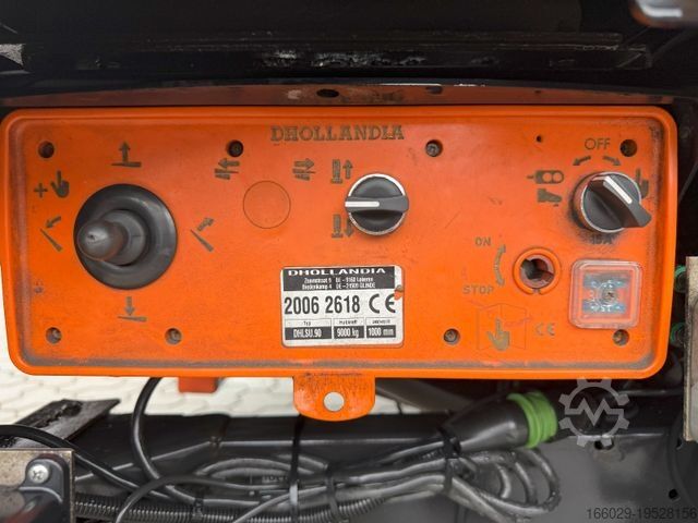 Otevřený návěs s plachtou Wiese Mega Schiebeplane mit Dhollandia Rampe 9t