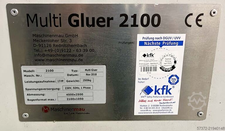 Składarko-sklejarka MaschinenMau 2100 Multi Gluer