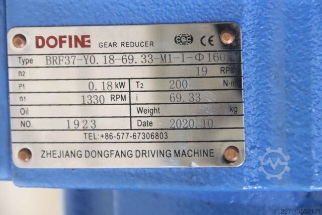 Gearmotor 0,18 kW 19 o/min ZHE JIANG FAF77-Y7.5KW YE2-132M-4