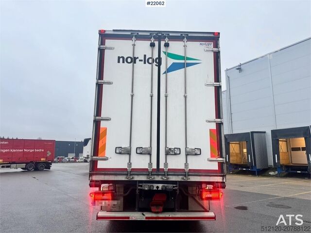 Box body Scania R660 6x4 box truck with refrigeration/freezer unit