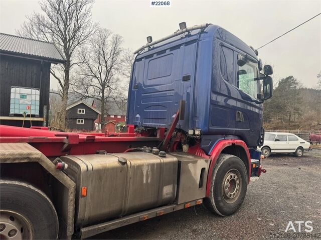 Hook arm system Scania R164 580 8x2 tridem hook truck