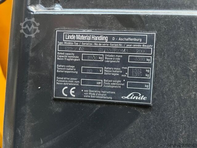 Elektro 4 Rad-Stapler Linde E25