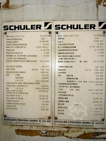 Automatische ponsmachine Schuler Schuler2300T.1000T