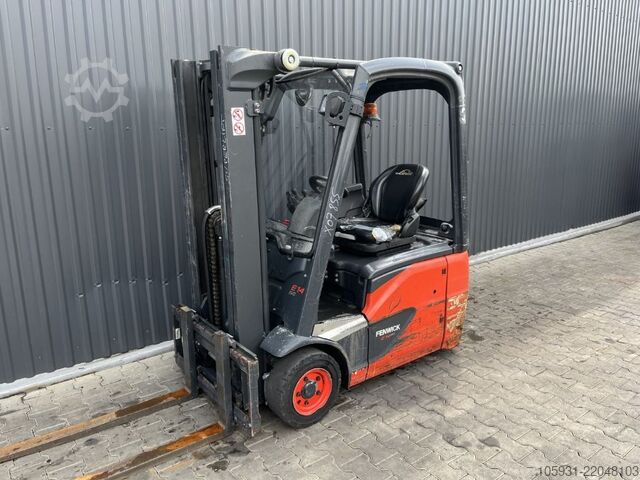 Elektrisk trehjulsgaffeltruck Linde E14-02