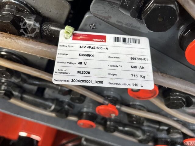 Elektrisk trehjulsgaffeltruck Linde E14-02