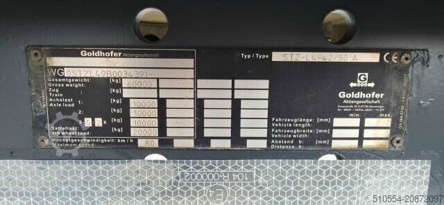 Tieflader Goldhofer STZ-L4-42/80A / Teleskop 4.40m / Rampen / Remote